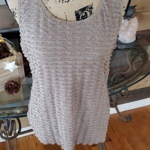 Olive Green Shimmery Tank